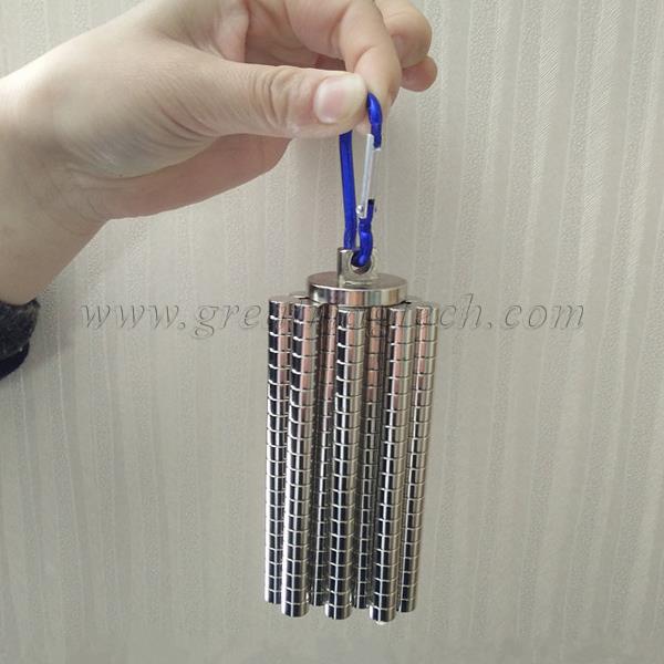 Rare Earth Magnet Hooks With Carabiner Hook 
